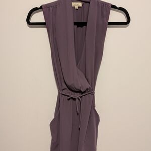 Wilfred Aritzia Sleeveless Wrap Dress Mauve Size S